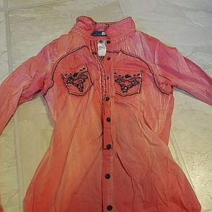 Womens button down shirt